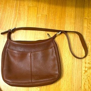 Burberry Chestnut Leather Shoulder Bag